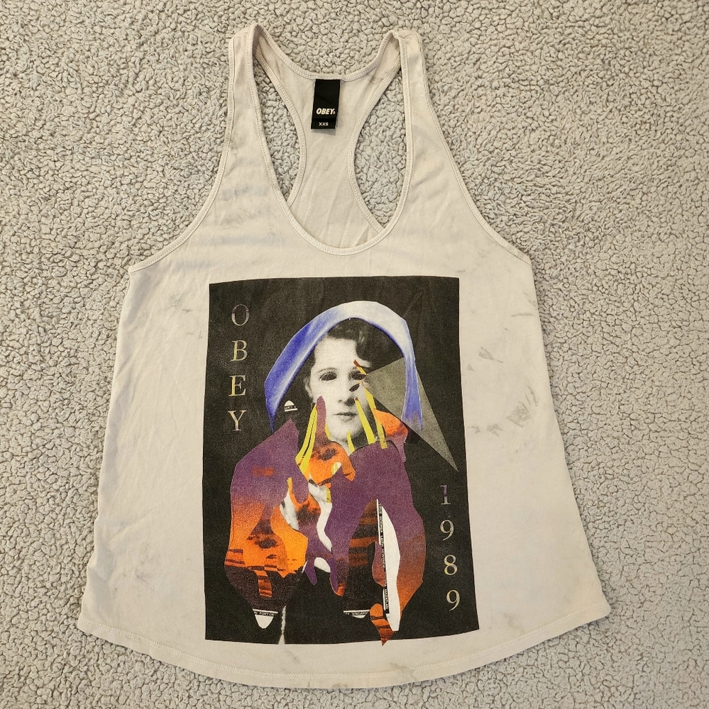 OBEY MIXED MEDIA PRINT TANK